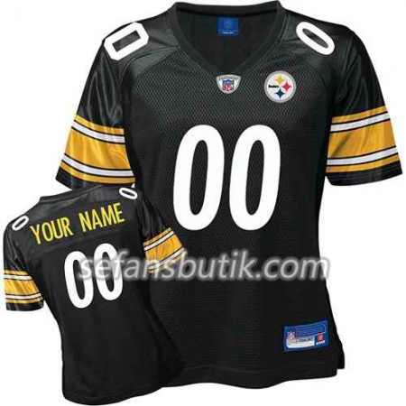 Pittsburgh Steelers Tröjor Custom Svart - Dame Pittsburgh Steelers Tröjor Custom Svart - Dame